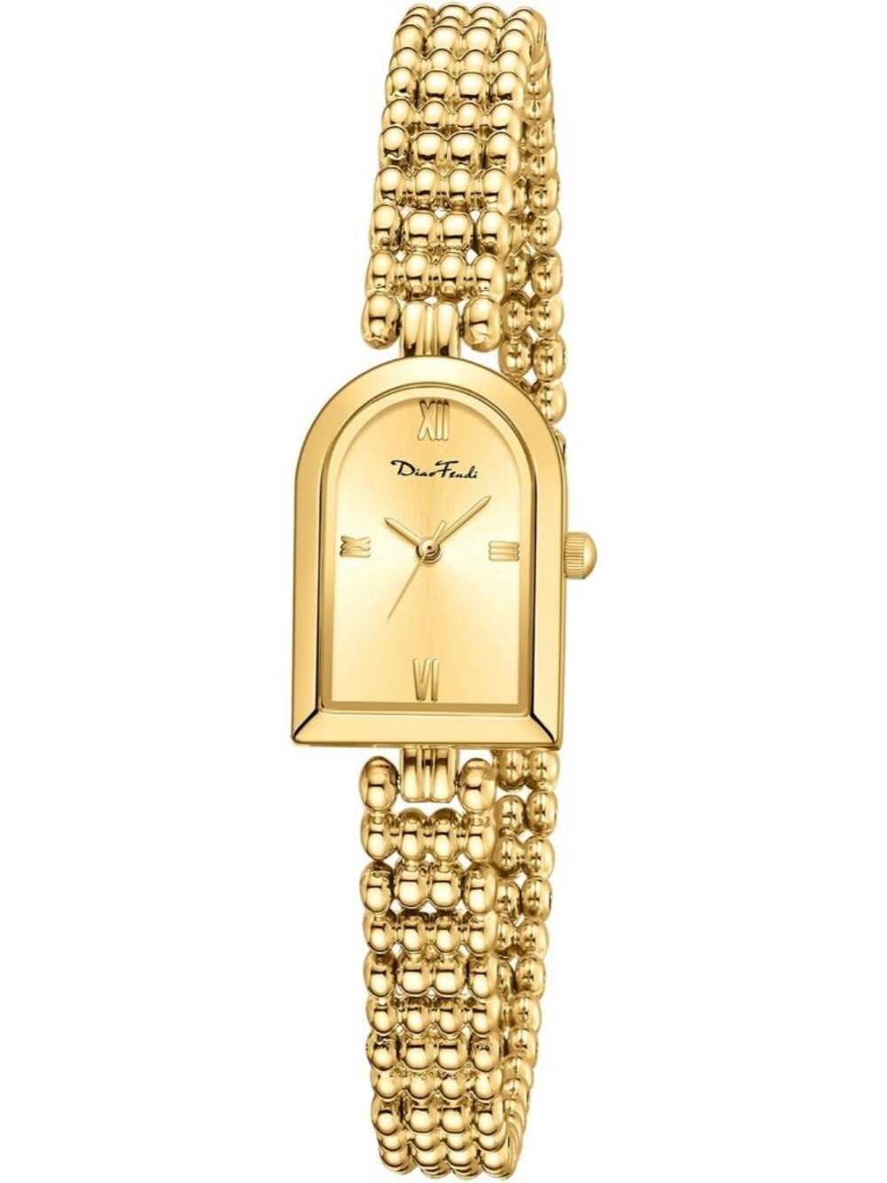 Diaofendi Women's Gold Adjustable Strap Petite Arch Elegant Waterproof Watch